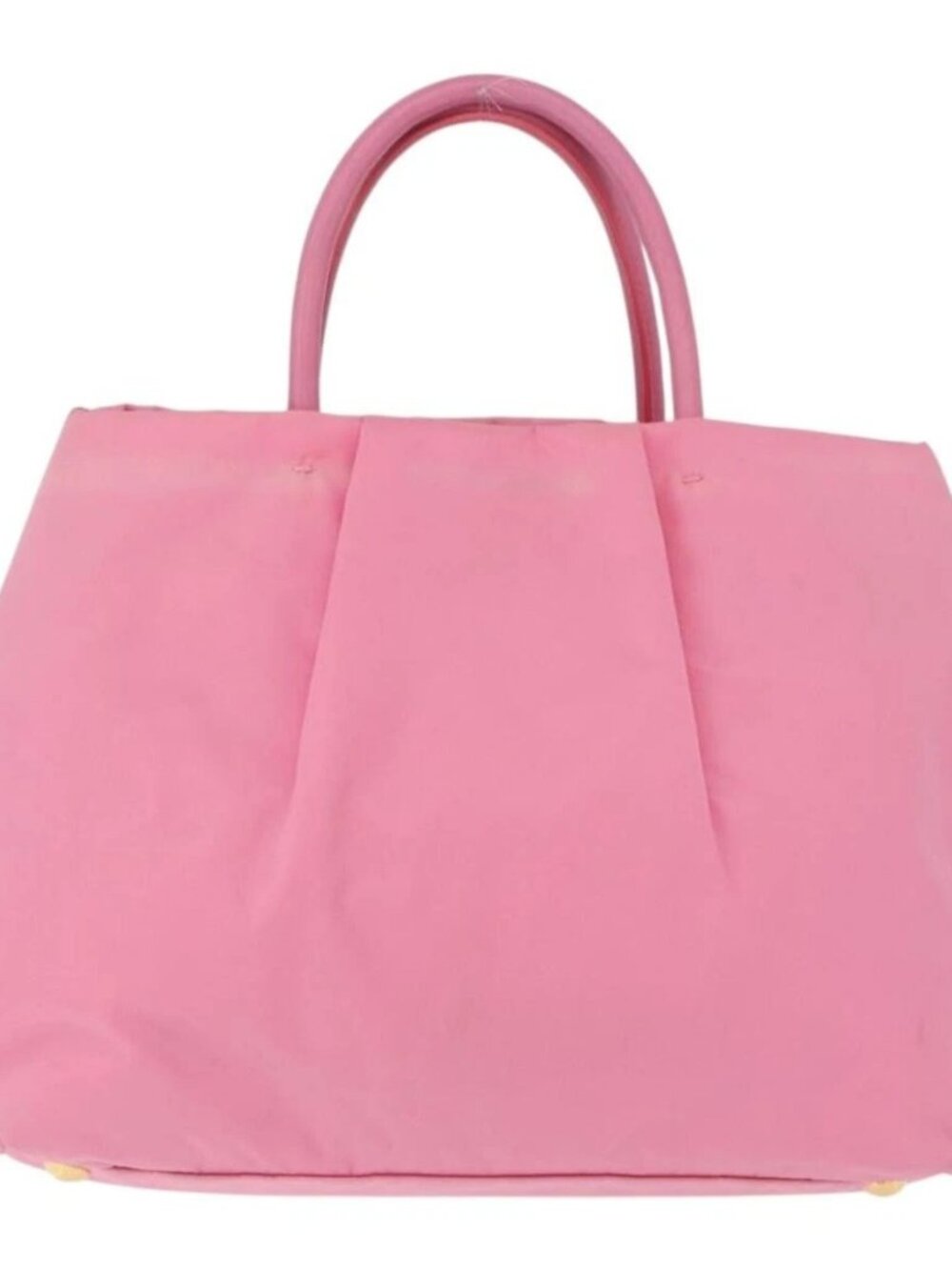 PRADA Hand Bag Nylon Pink Gold Auth 172515A - Picture 3 of 16